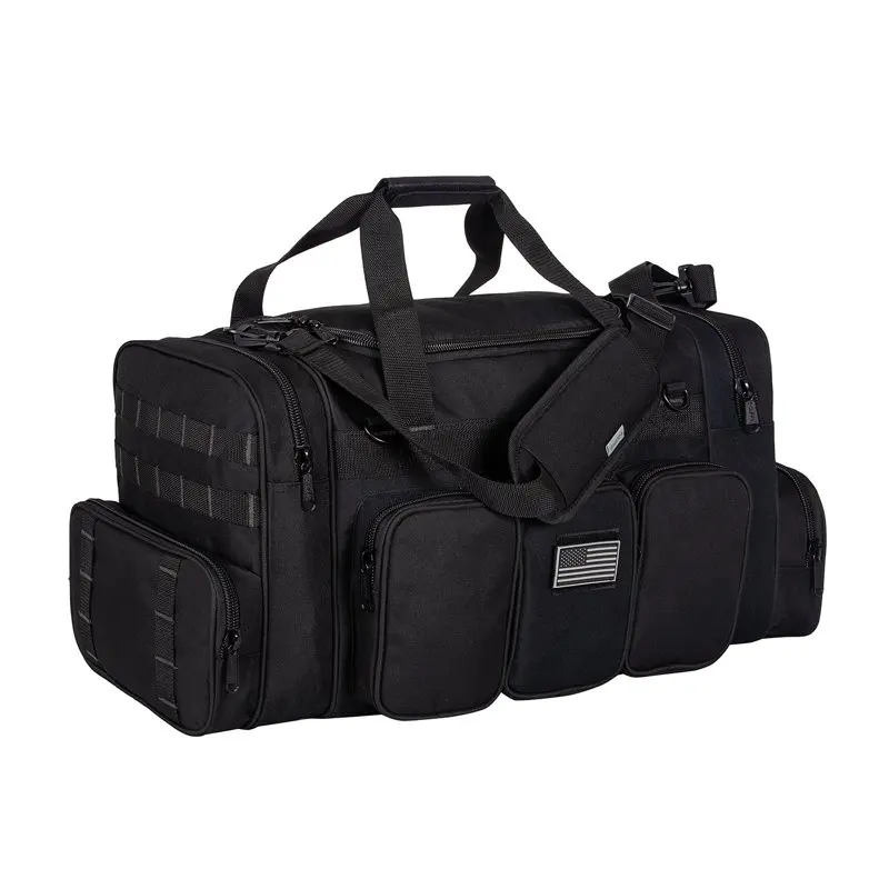 22 Inch  Tactical Duffel Bag Military Gun Range Travel Gym Bags Black