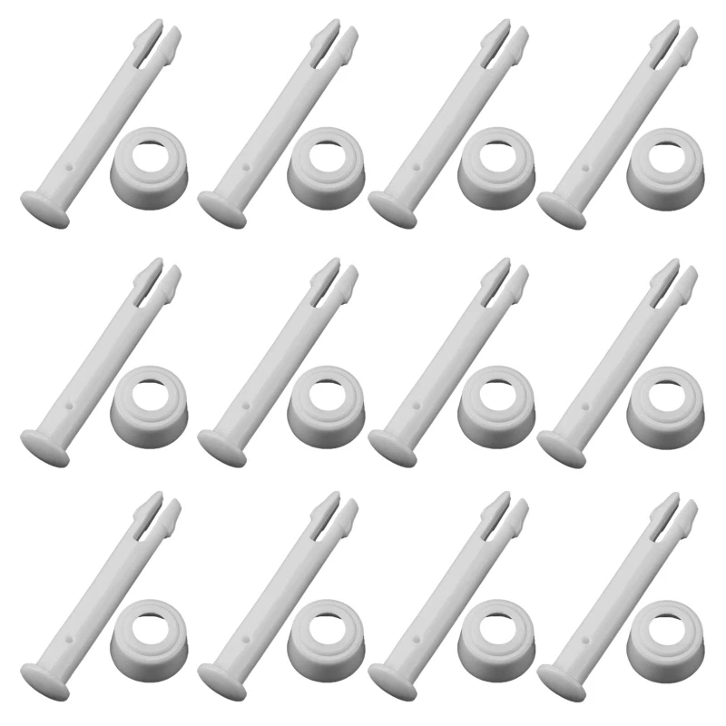 

12 Pcs Plastic Pool Joint Pins for w/for Rubber Seals Long Lock Joint Pin for Most Rectangular Metal Frame Swimmin