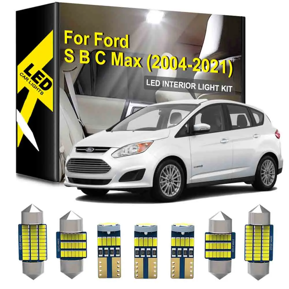 

LED Lamp Canbus For Ford S Max C Max MK1 MK2 B Max 2005 2006-2011 2012 2014 2016 2021 Accessories Vehicle Interior Led Light Kit
