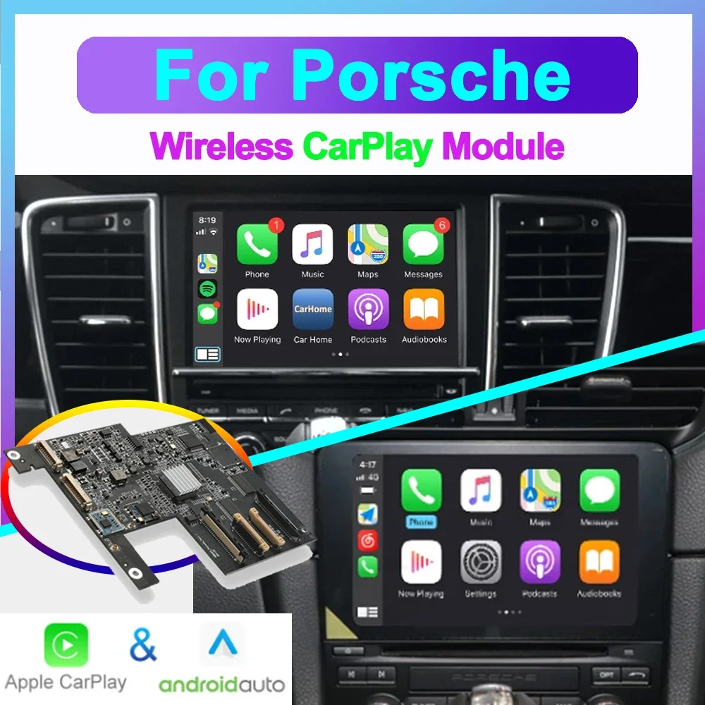 Обновление экрана декодер интерфейс MuItimedia CarPlay для Porsche Cayenne Macan Boxster 911 PCM 3.1 PCM3.0