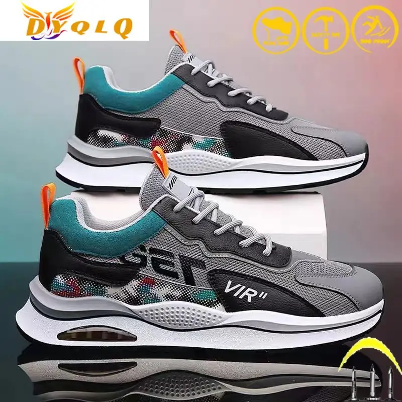 

2022 Plus Size Men's Winter Steel Toe Protective Work Shoes Booties Men's Steel Midsole Safety Indestructible Shoes Hip Hop J&m