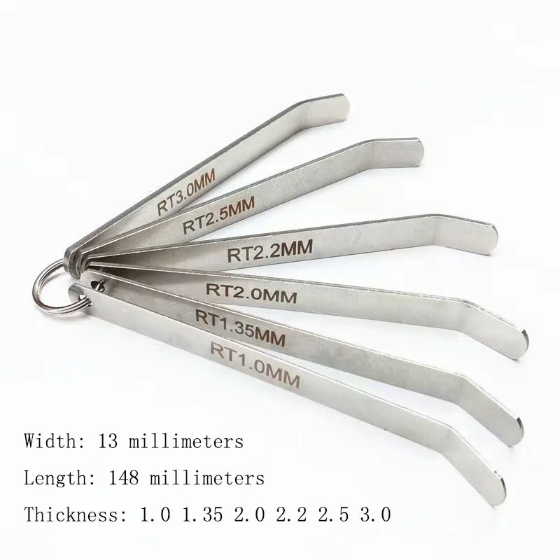 

Линейка регулировки зазора клапана двигателя, специальная заглушка для ремонта автомобилей, манометр 3 мм2,2 мм2 м