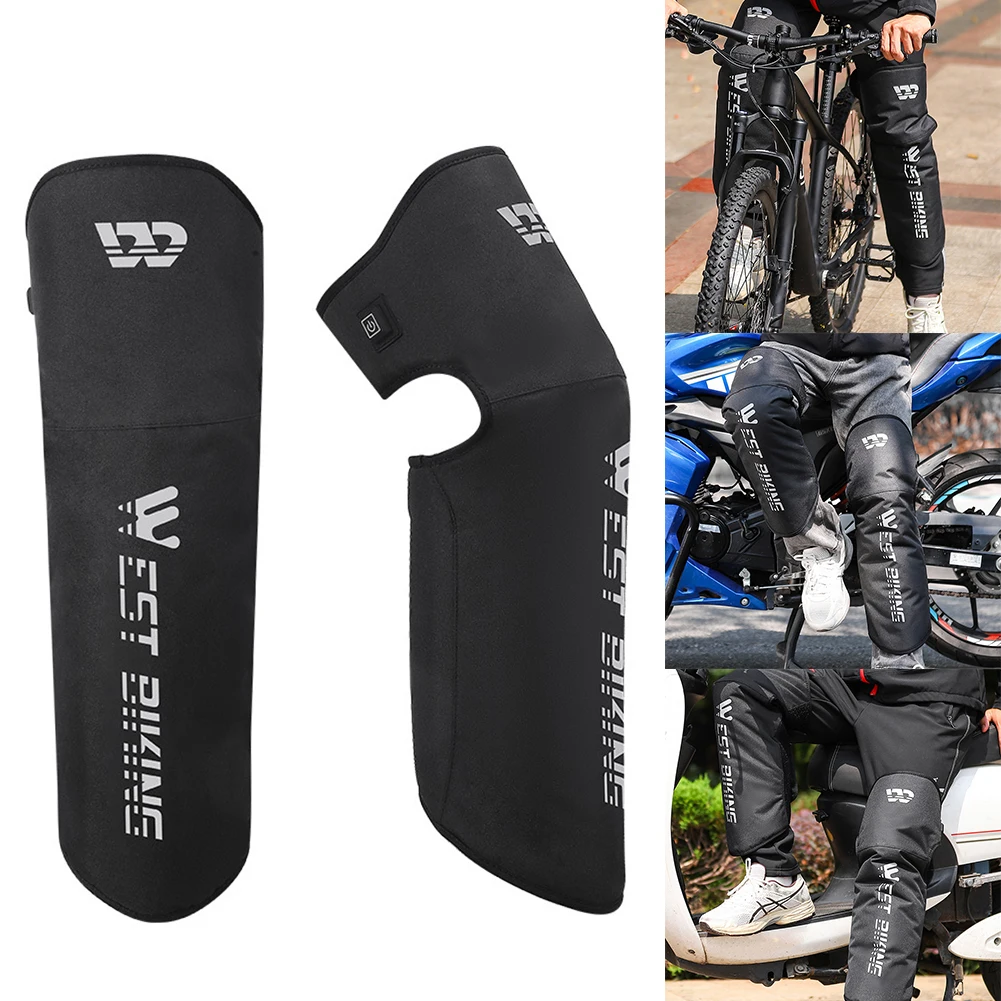 

Cycling Winter Leg Covers Heated Windproof Warm Leg Cover Fleece Knee Pads 71.5X57cm Electric Motorcycle Fleece Knee Pads