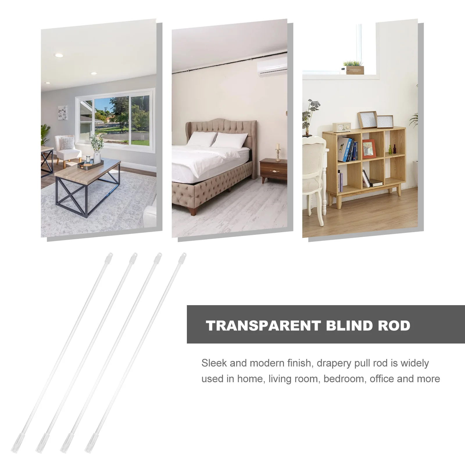 4 комплекта венецианских жалюзи вращающийся крючок ручка прозрачные аксессуары