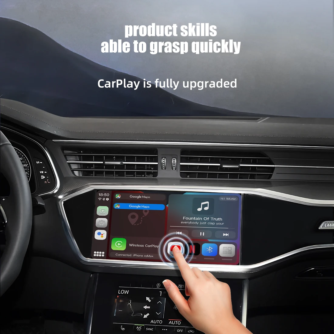 MMB Carplay 4 Гб + 64 беспроводной Apple AI BOX мультимедийный Android видео бокс 11 Youtube Netflix