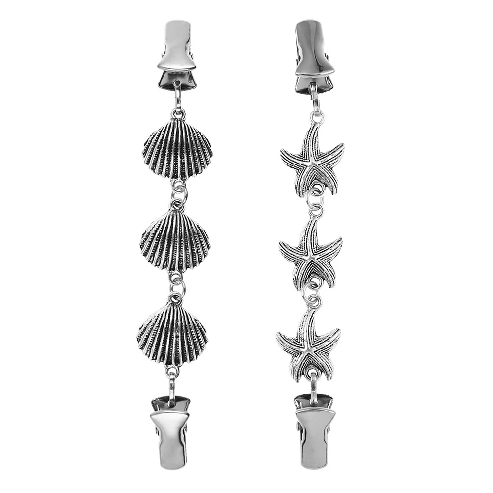 Женский кардиган с зажимом в виде морской звезды |