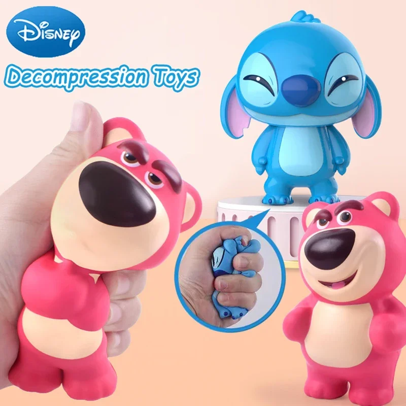 Декомпрессионные игрушки Disney Stitch компрессионная игрушка Lotso мягкая кукла с