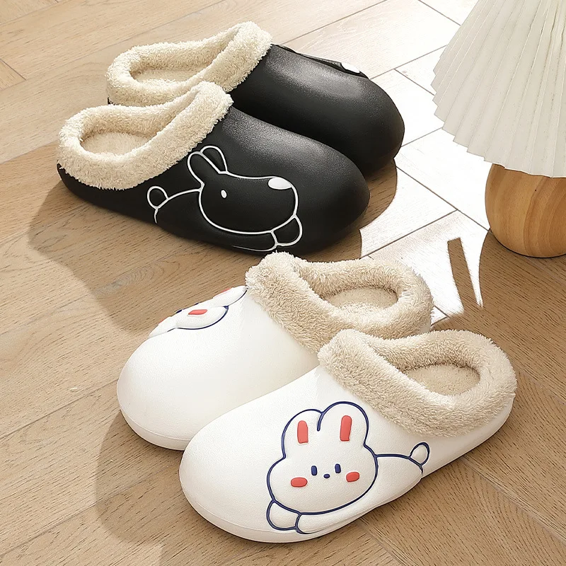 

Womens Mens Slipper Winter Home Shoes Girl Warm Indoor Slides Waterproof Plush Shoes Cartoon Soft Comfort Cotton Slippers
