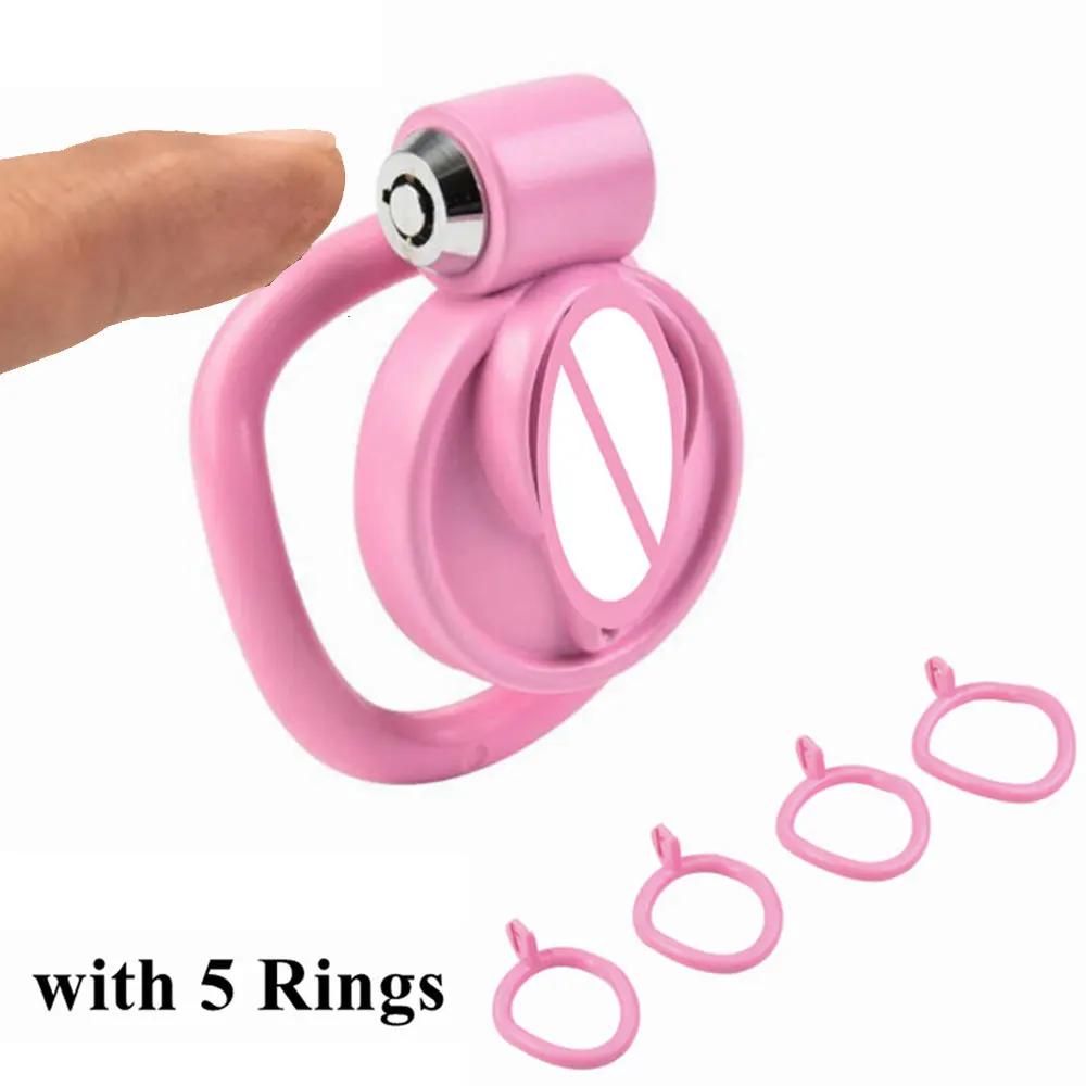 Розовая мужская клетка целомудрия для пениса набор клеток верности птиц пояс с