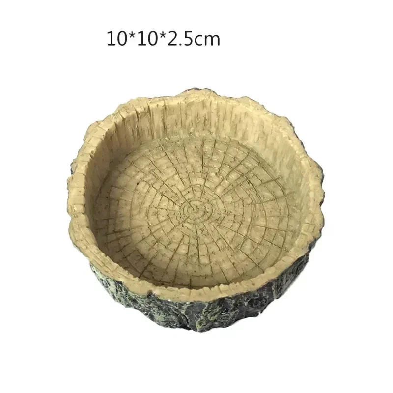 Ящик для рептилий раковина кормления черепахи из синтетической смолы мелководья