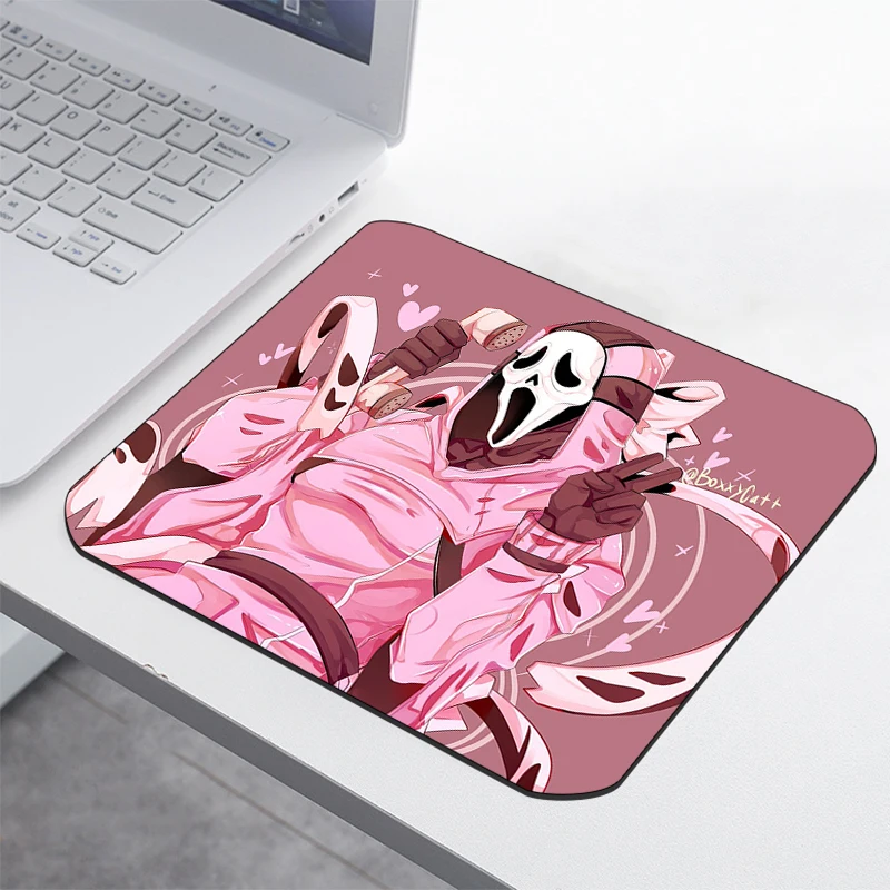 

Розовый коврик для мыши с призраком, геймерская клавиатура, эргономичная мышь для ПК, игровые аксессуары, коврик для настольного компьютера...