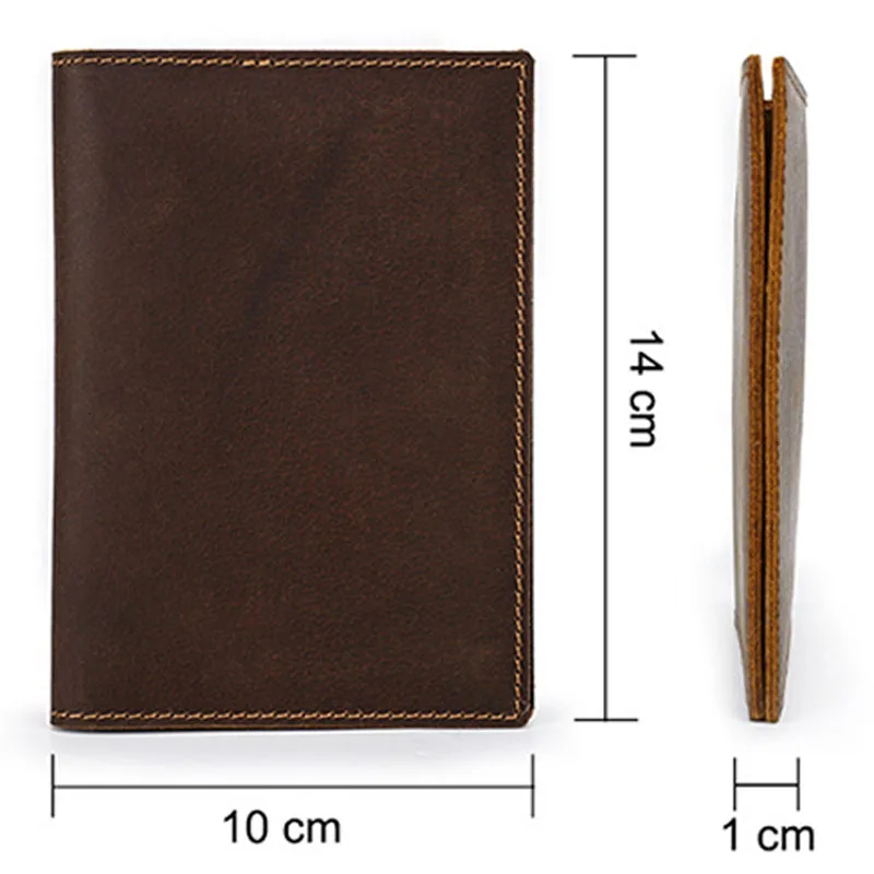 Full Grain Leather Passport Holder Travel Wallet Passport Organizer Passport Case with Pen Slot Inner
