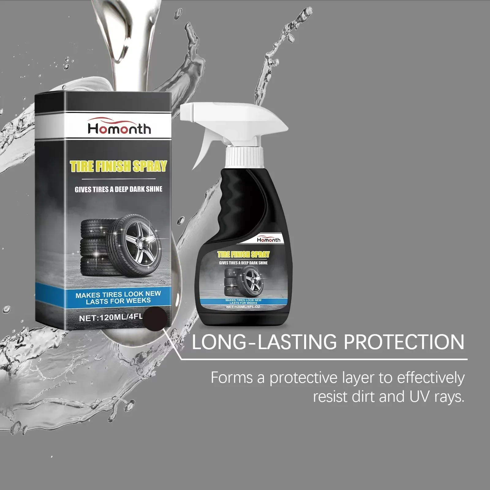 Средство для покрытия шин 100 мл легкое и быстрое блестящее покрытие средство