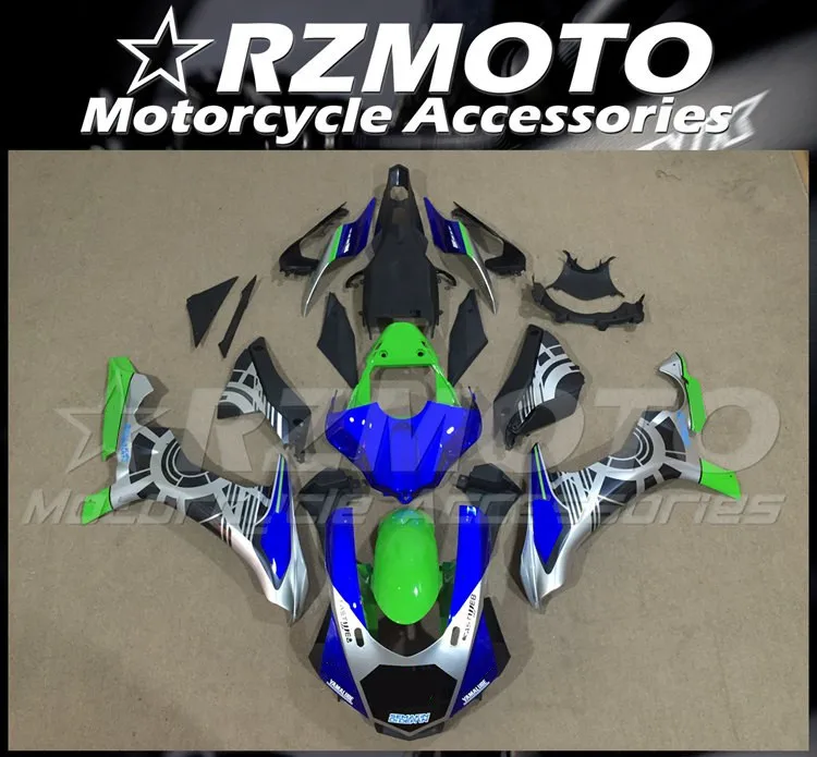 

New ABS Motorcycle Fairings Kit Fit For YAMAHA YZF - R1 R1m 2015 2016 2017 2018 15 16 17 18 Bodywork Set Custom Cool Blue Green