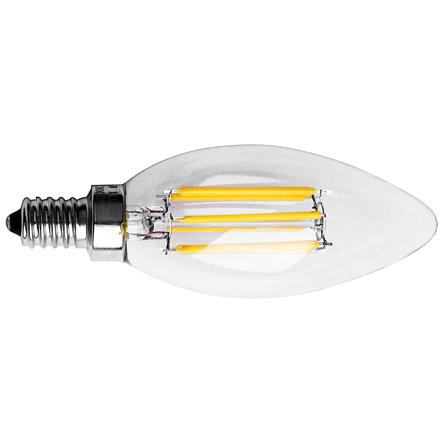 

Dimmable E12 6W COB Edison Candle Flame Filament LED Light Bulb Lamp 10*3.5cm