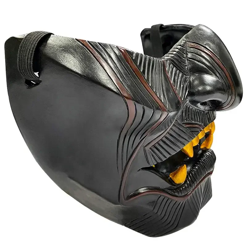 Привидение цушимы маска Цзинь Сакай Косплей Половина лица самурайский воин