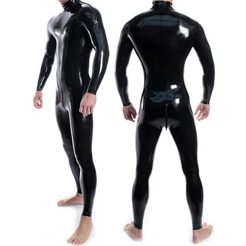 Колготки на заказ черный комбинезон боди латексный с аммиаком для мужчин и