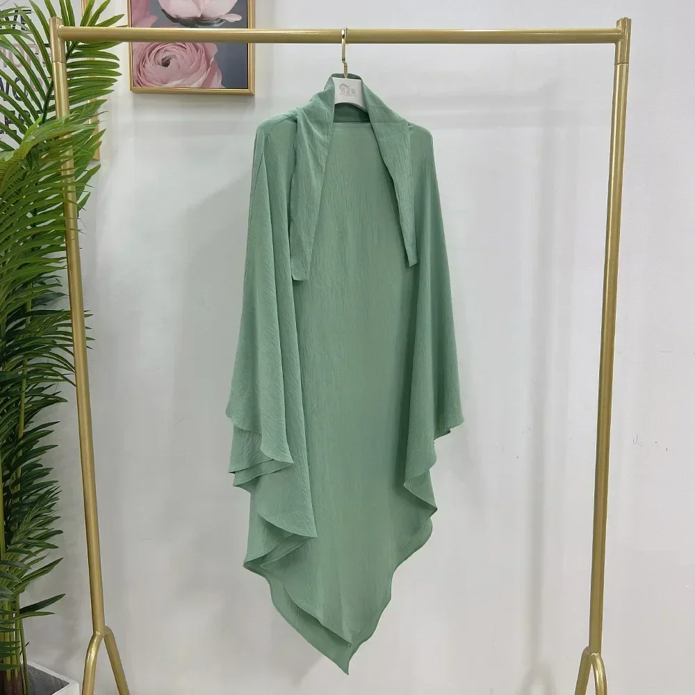 Рамадан Длинный Хиджаб Химар Мусульманские Женщины Молитвенная Одежда Абая