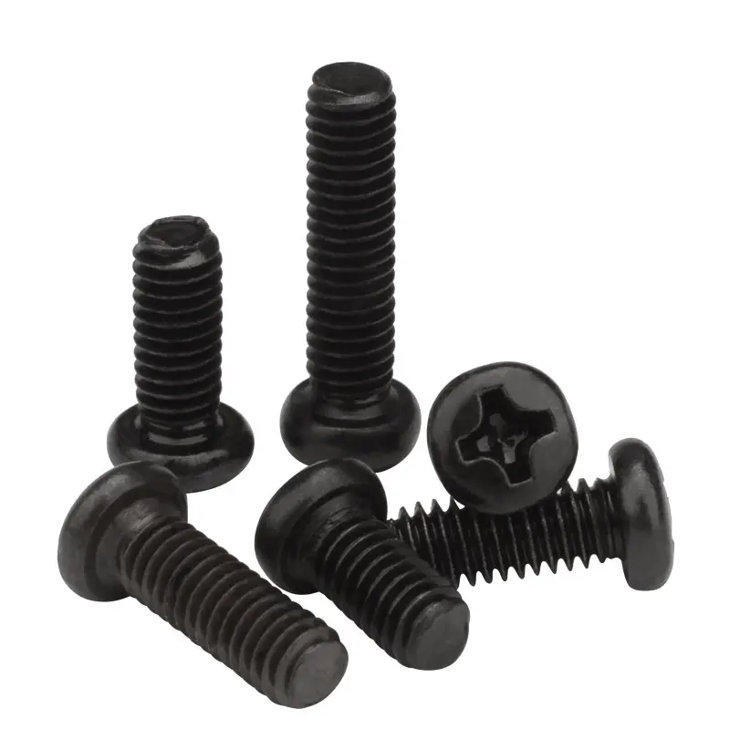

PMM1.7M2M2.5M3M4M5X3X4X5 Phillips Round Head Screw Nickel Plated Black Pan Head Screw Digital Screw