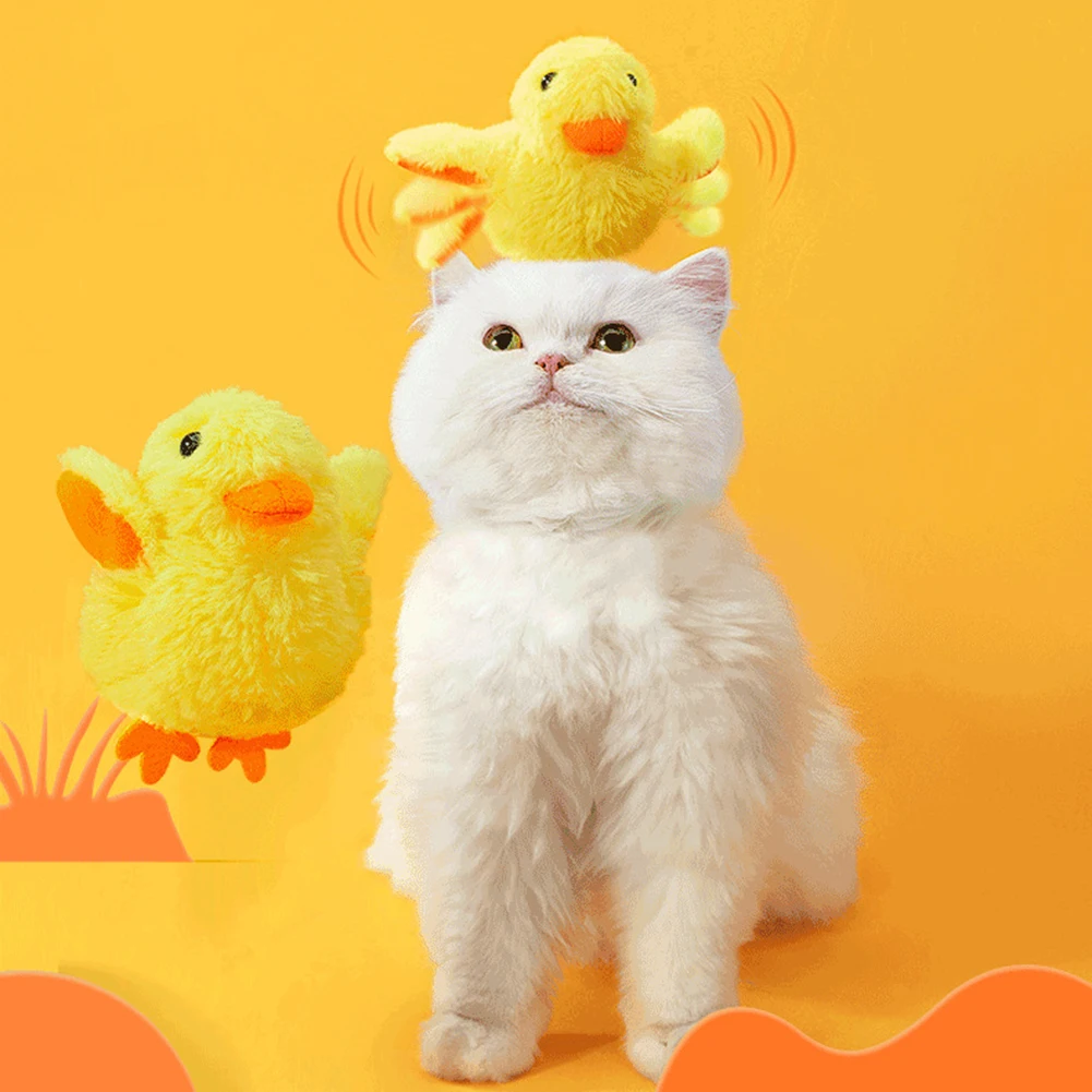 

Electric Duck Cat Toy Interactive Electric Simulation Stuffed Animal Sounding Catnip Training Toy Pet Product Interactive Supply