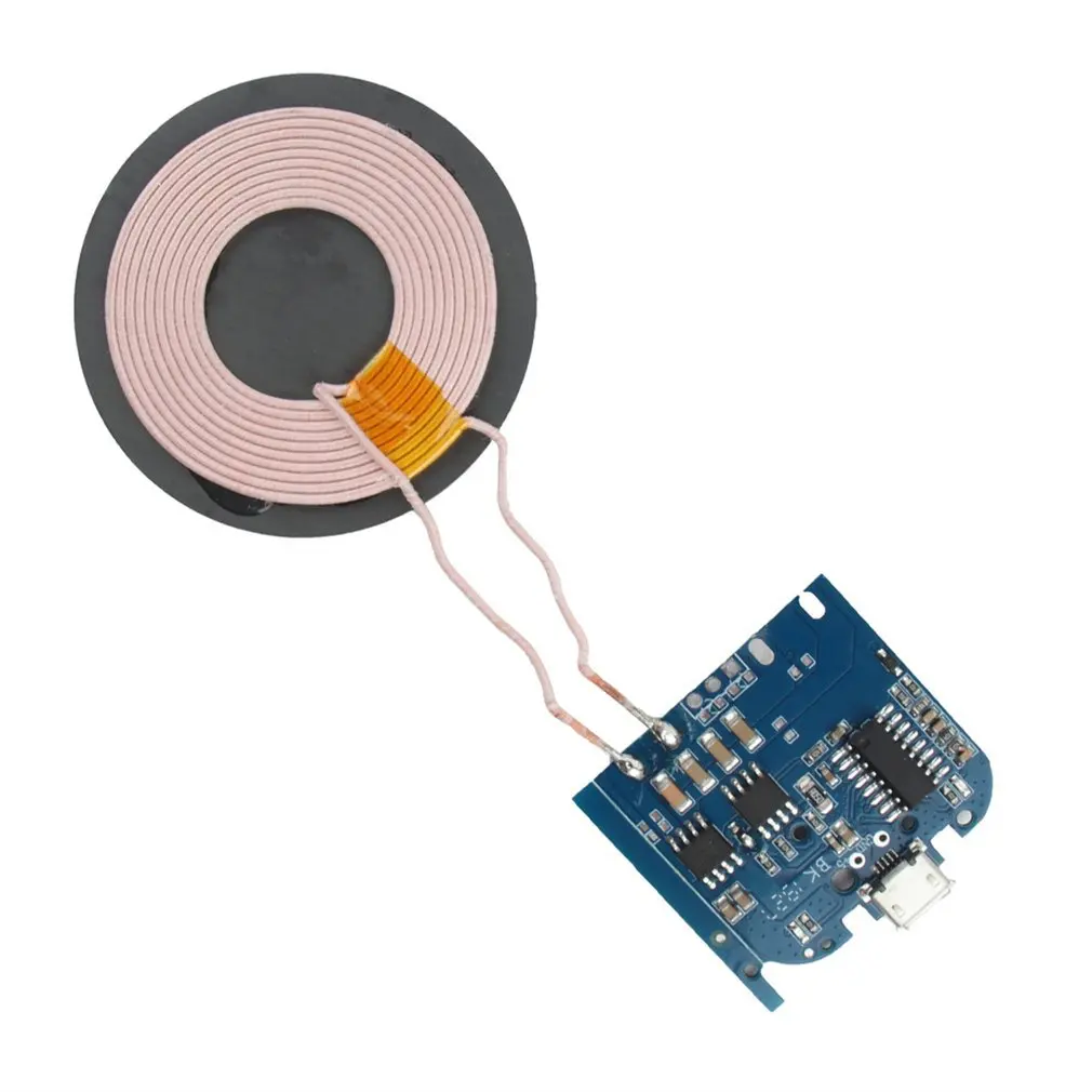 

HOT DC5V 1A qi Standard Coil Wireless Charger Module Transmitter Base PCBA Board Universal Program Modification Style A