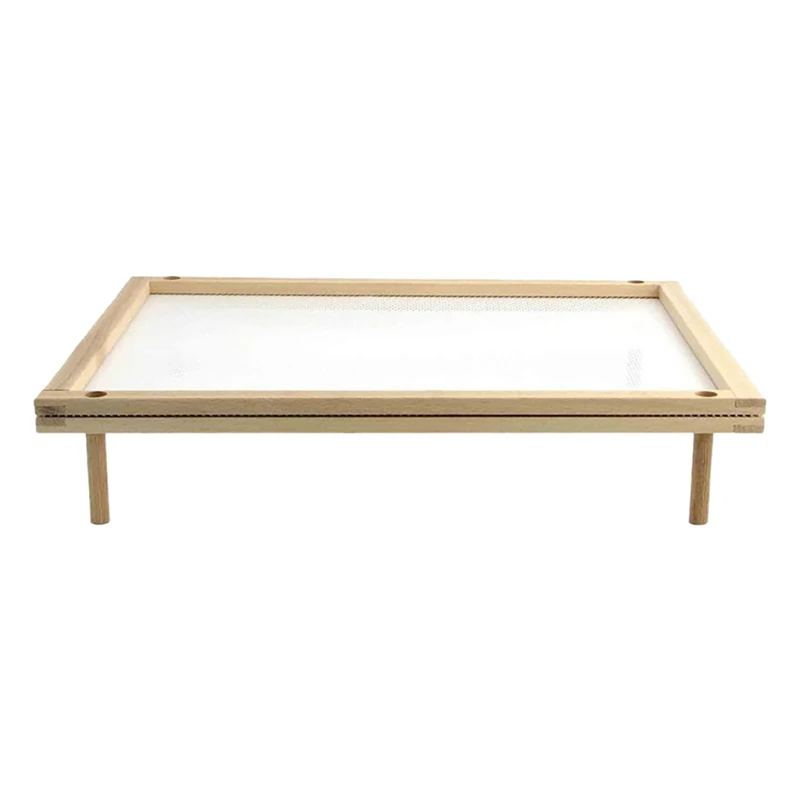 

Collapsible Pasta Drying Rack, Noodle Dryer For Homemade Noodle,Natural Wood Noodle Drying Rack With 4 Single Base Stick