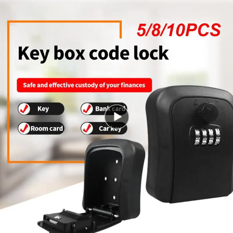 

5/8/10PCS Safe Keychain Money Box Safe Deposit Box Security Protection Safe Box Storage Box