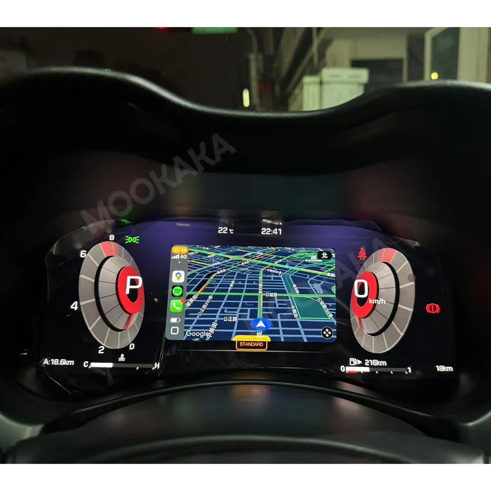 Фото Цифровая приборная панель для Infiniti Q50 Q50L Q50S Q60 2014-2022 с CarPlay, ЖК-дисплеем, спидометром и виртуальным кокпитом №4