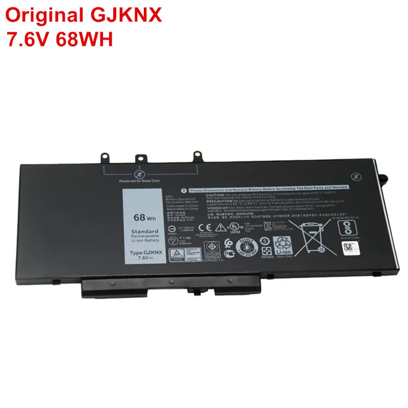 

Genuine 7.6V 68Wh Original Laptop Battery GJKNX For Dell Latitude 5580 5480 5280 E5590 Precision 15 3520 3530 M3520 M3530 GD1JP