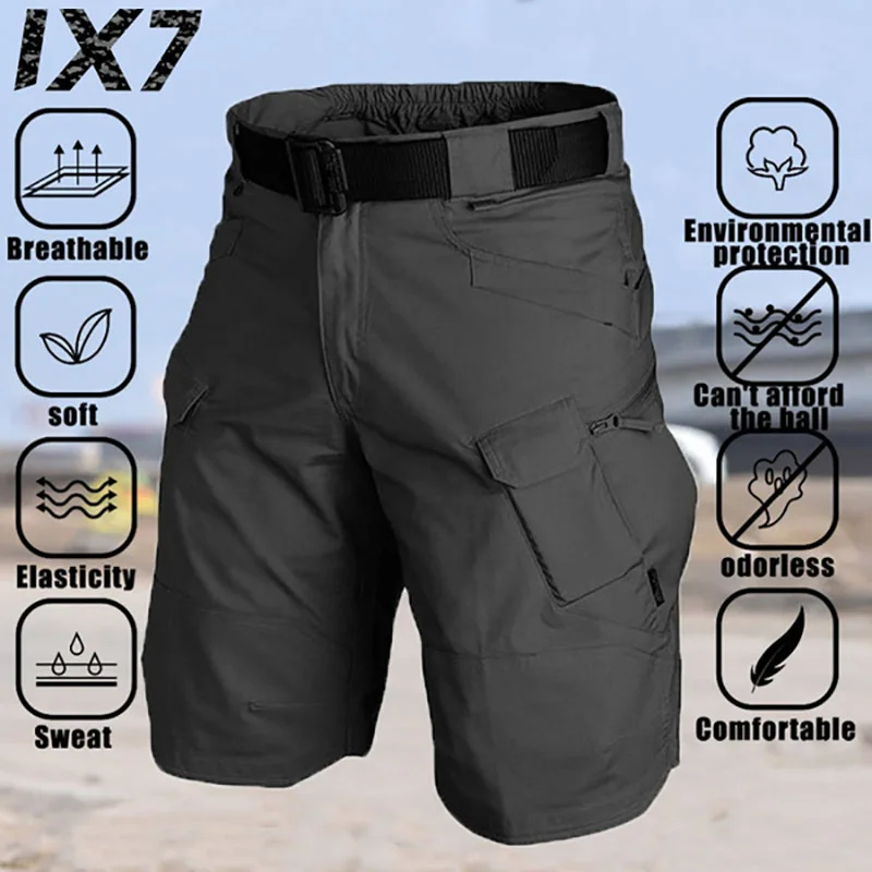 

Brand Men's Urban Military Caro Sorts Outdoor Waterproof Wear-Resistant Tactical Sorts Multi-pocket 2023 Casual Summer Pants