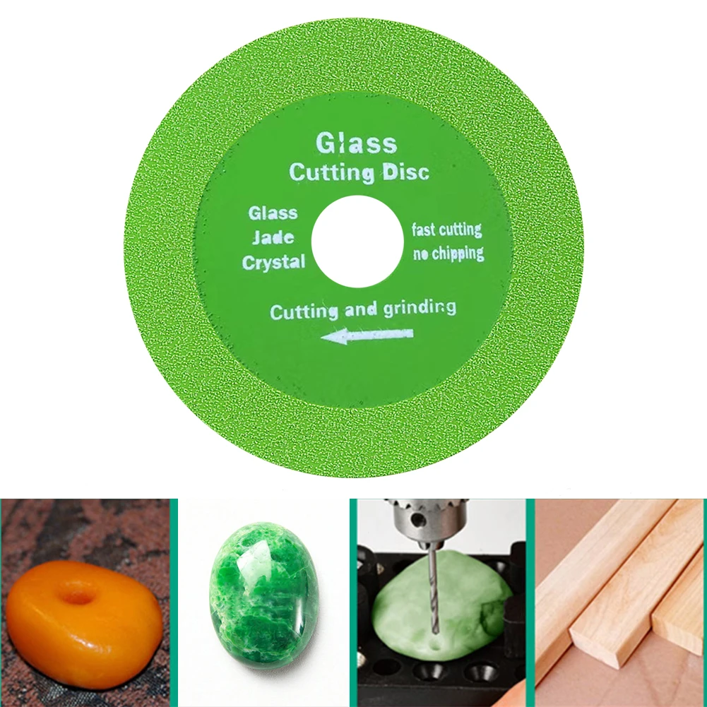

100mm Glass Cutting Disc Sprecise Sharp Diamond Polishing Cutting Blade Ultra-thin Brazing Grinding Disc DIY Tool for Crystal