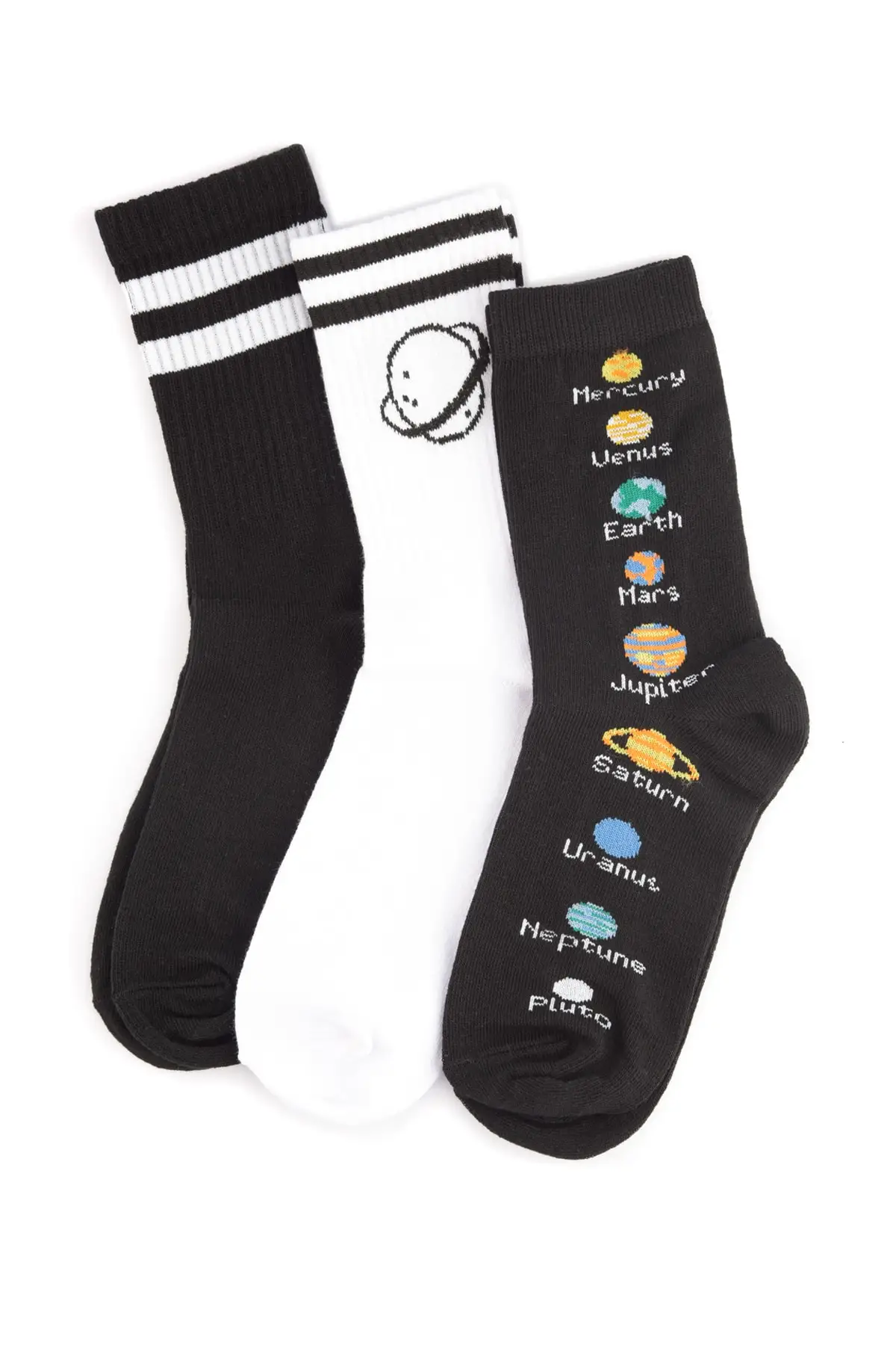 

Multicolour Planet Embroidered Socks TWOSS20CO0019