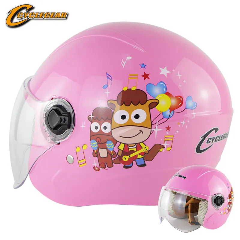 

Motorcycle Helmet for Kids Bicycle Scooter Children Outdoor Riding Open Face Girls Moto Casco Cute Color Adjustable Boys Cycling