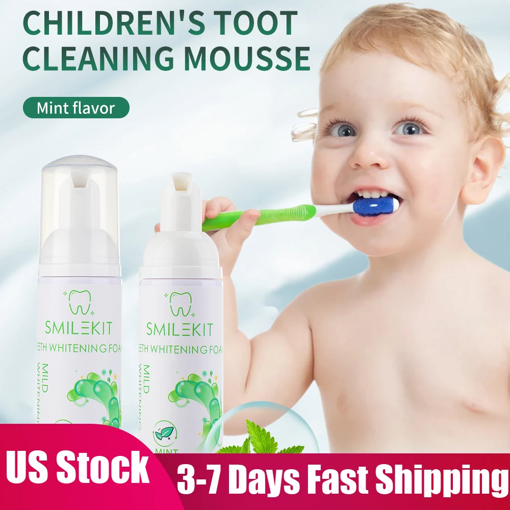 

Children Kids Teeth Cleansing Whitening Toothpaste Foam Mousse Toothpaste Hygiene Stain Removal Fight Bleeding Gums Oral Care
