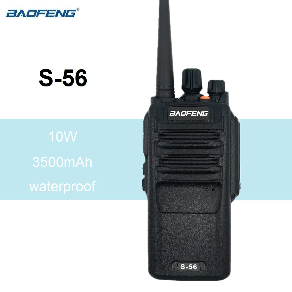 2022 BAOFENG S-56 10W Walkie Talkie Waterproof Amateur Ham Radio Station UHF Two Way CB Radio Transceiver BF-S56 Walki Talki