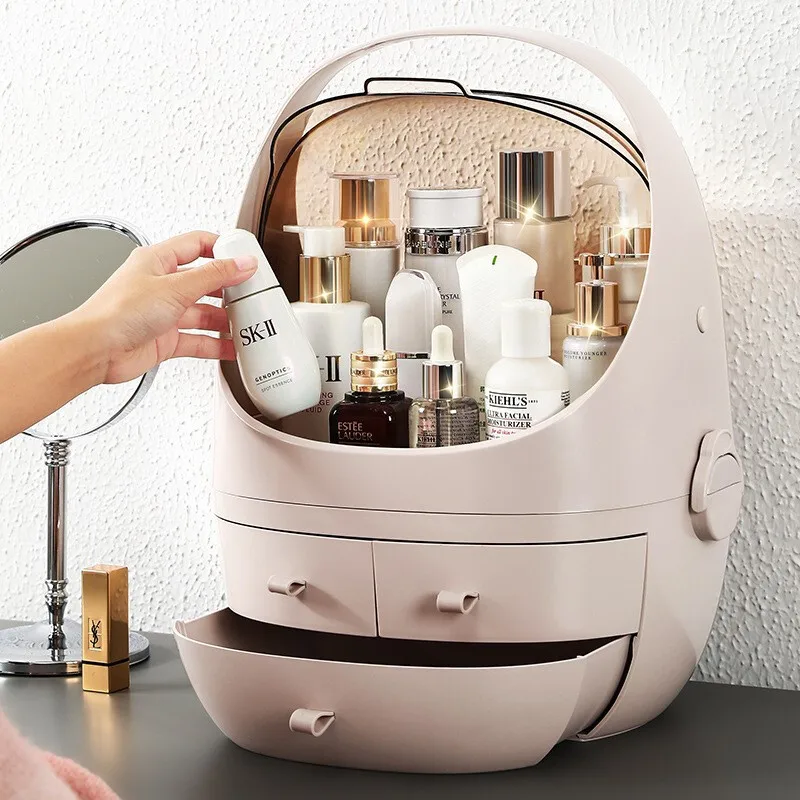 

Fashion Space Capsule Cosmetic Storage Box Drawer Skincare Lipstick Organizer Bathroom Make Up Jewelry Makeup Brush Organizer