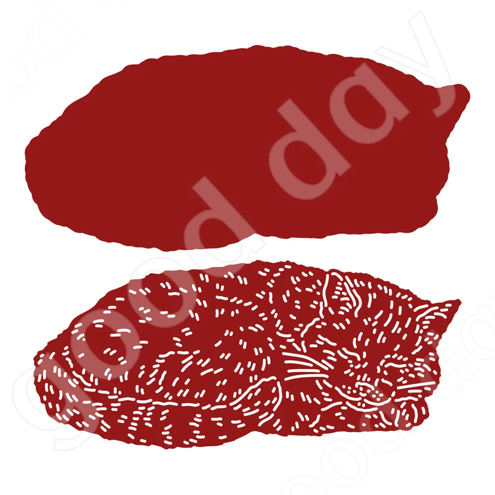 Новое поступление 2022 металлические Вырубные штампы в виде милого кота модный