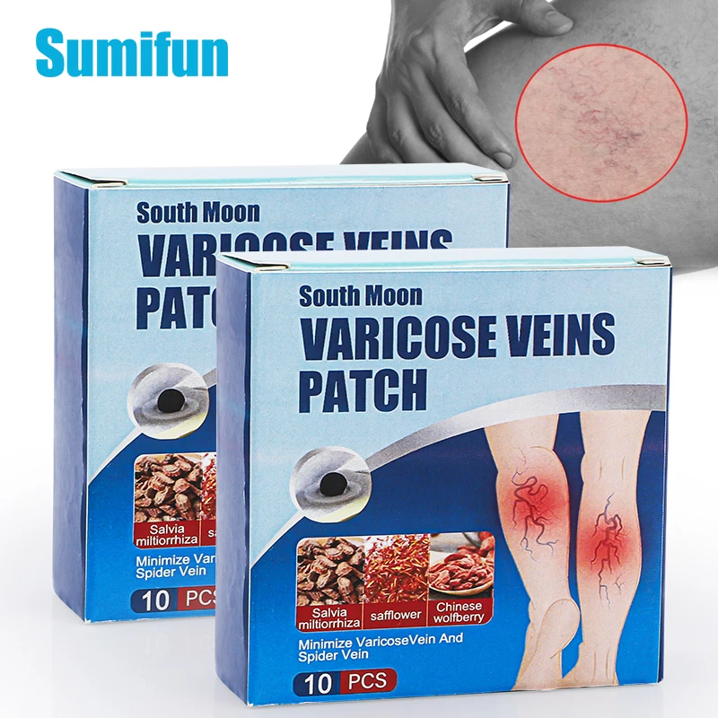 

10Pcs Varicose Veins Patch Vasculitis Phlebitis Varicosity Angiitis Removal Plaster Detox Spider Leg Remove Medical Plaster