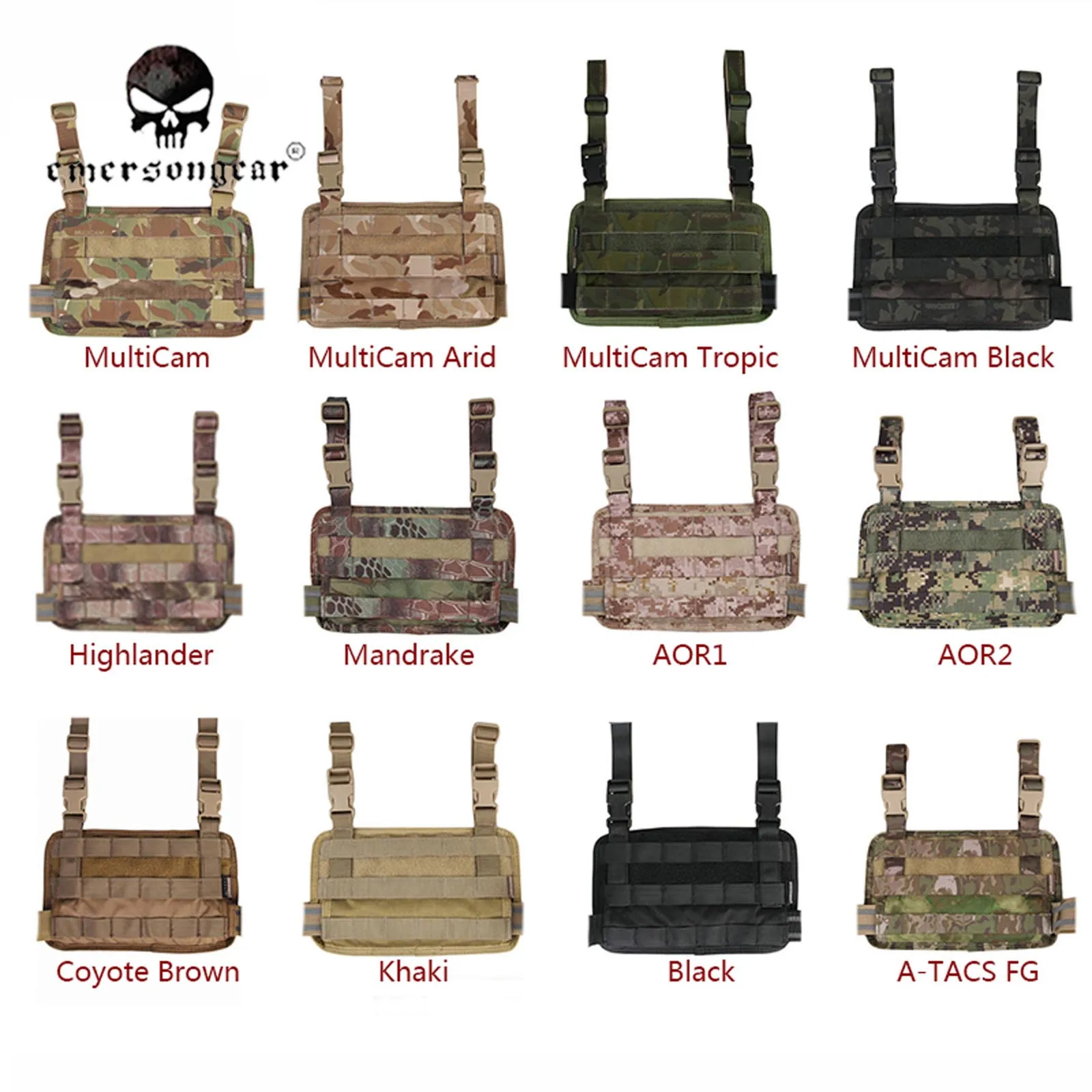 Emersongear-Modular Rife Leg Panel Тактическое боевое снаряжение Сумка для аксессуаров EM6277