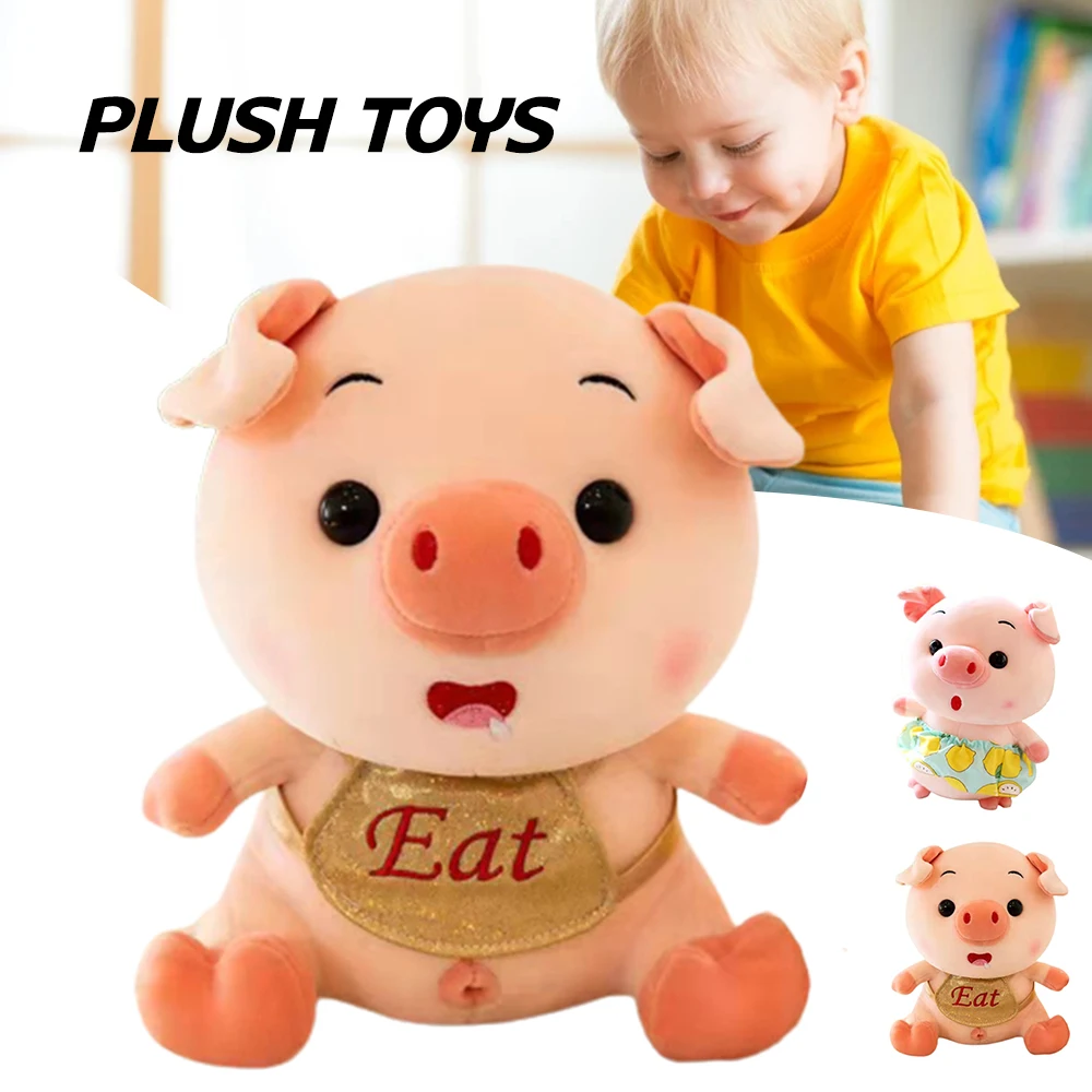 

Plush Stuffed Toys Cartoon Swimsuit Pig Doll Early Educational Development Toy Plush Figure Toys Soft Home Decoration JAN88