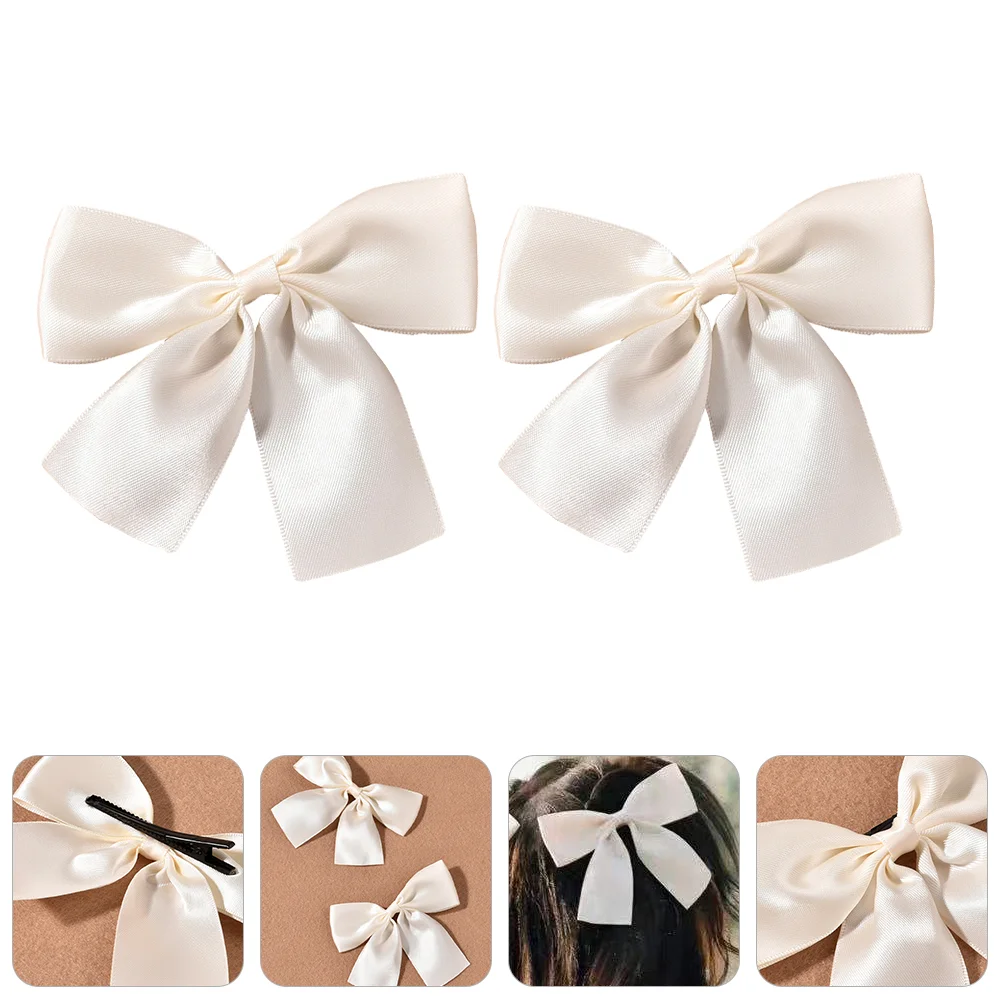 

2pcs Bow Hair Clip Sweet Bowknot Barrettes Hair Decoration for Back Hair