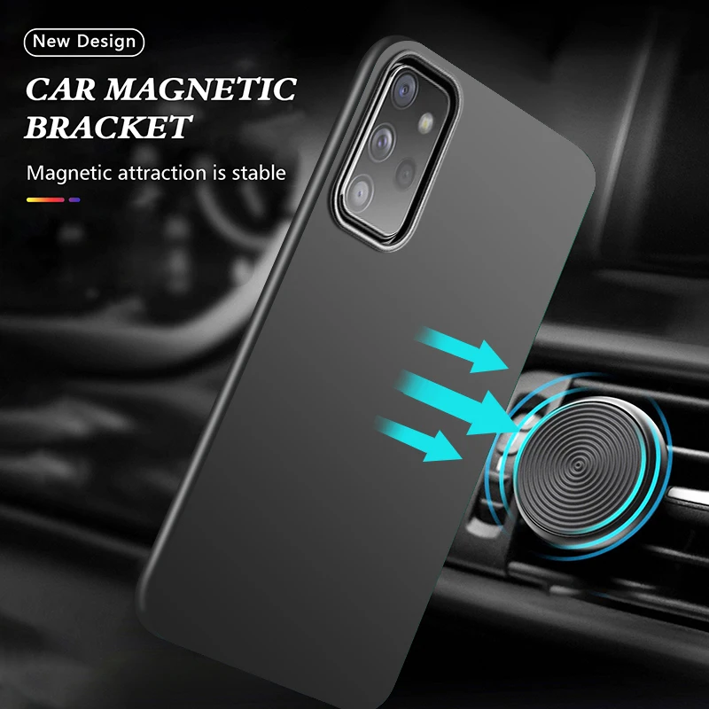 

Car Holder Hard a52s a52 a52s 5g Case For Samsung Galaxy a52 galax A53 5G a52S 5g A 52 4g S22 Ultra S21 Magnetic Case Back Cover