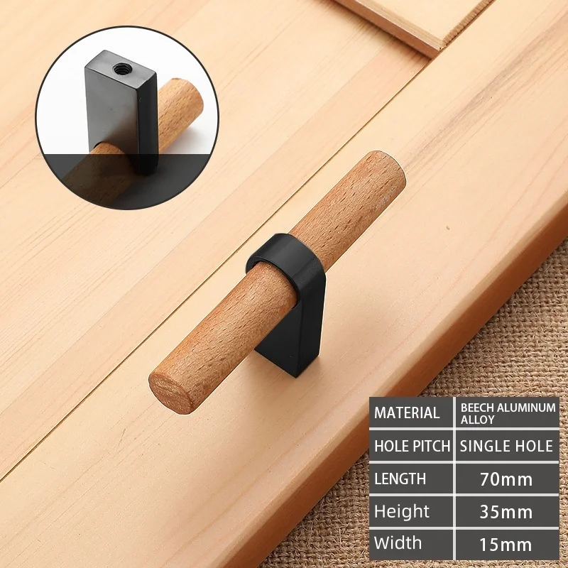 Современный скандинавский Простой Противоударный шкаф с деревянной ручкой