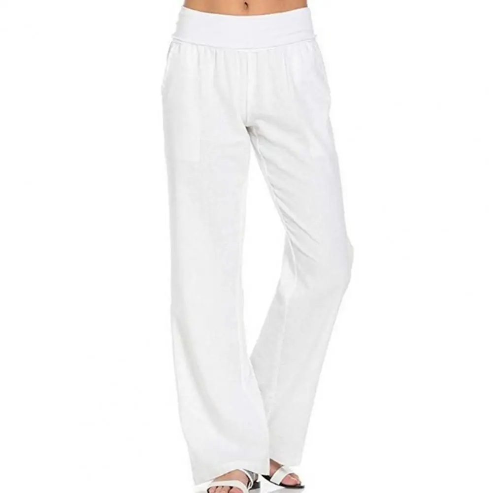 

Woman Pants High Waist Loose Trousers Loose Wide Leg Summer Trousers
