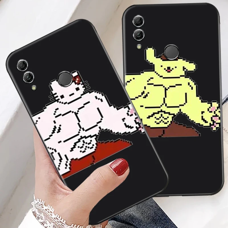 

Hello Kitty TAKARA TOMY Phone Case For Huawei Honor 30S 30 Lite Pro 20 V20 20i 20 Lite 10 V10 10i 10 Lite Silicone Cover Black