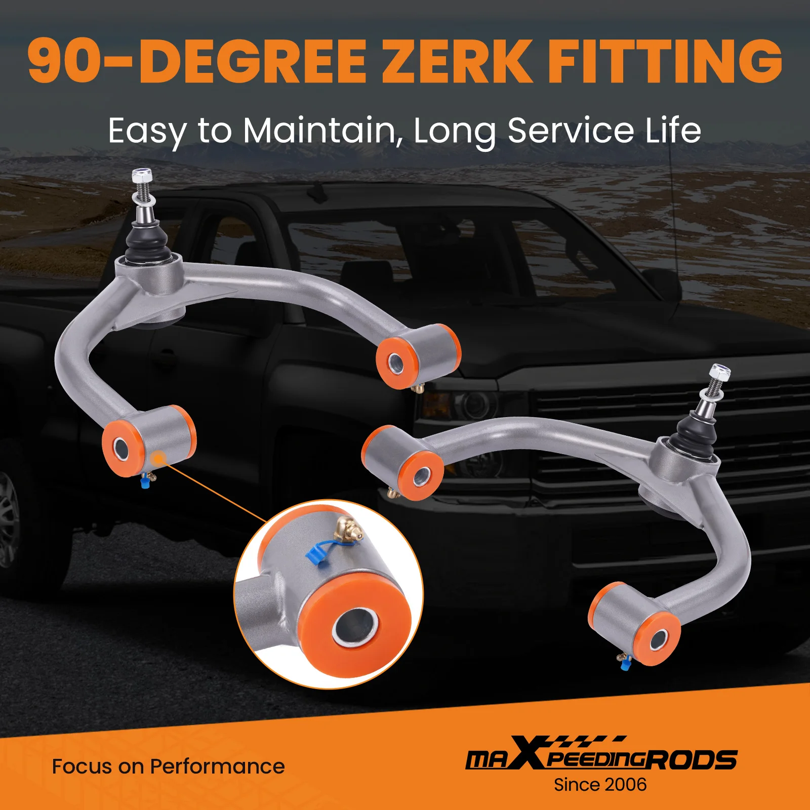 Передний верхний рычаг управления 2-4 &quotподъемник для Chevy GMC Sierra 2500HD 3500HD 2011-2020