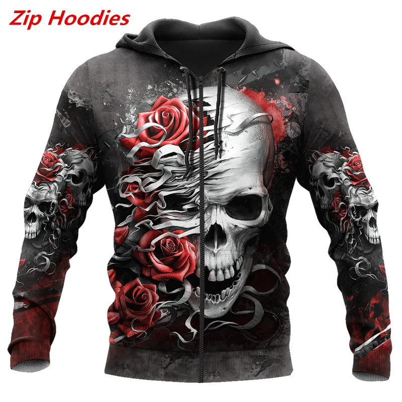 Модные забавные мужские толстовки и свитшоты с 3D-принтом в виде розового черепа