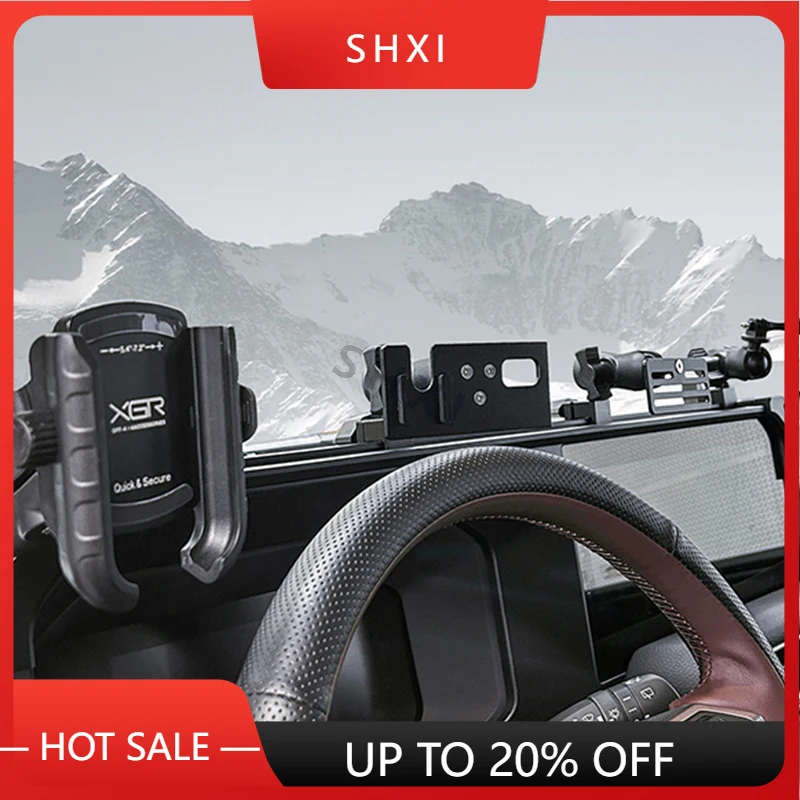 Фото Высококачественная новая модульная консоль для Toyota Land Cruiser 250 LC250 2024 2025 2026, внедорожная, тканевая, с креплением на приборную панель №1