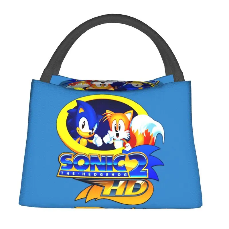 

Custom Japanese Cartoon Anime Sonics Lunch Bags Women Cooler Thermal Insulated Lunch Boxes for Work Pinic or Travel