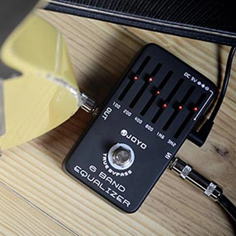 JOYO JF-11 6-полосный EQ графический эквалайзер педаль для гитарных эффектов запасные